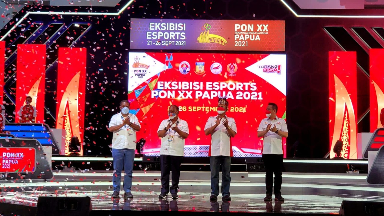 Eksibisi E-Sports PON Papua.