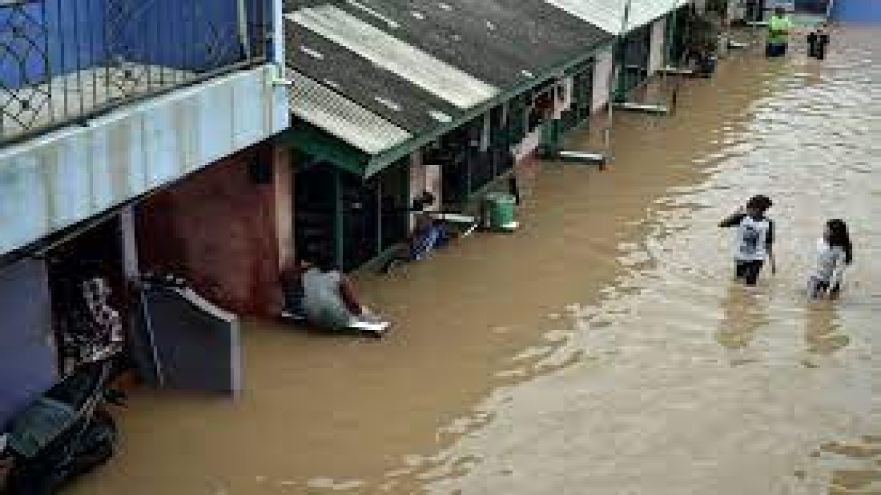 Ilustrasi banjir di Bekasi/ist