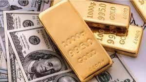 Ilustrasi emas dan dolar AS-1633521577