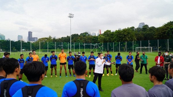 Ketua Umum PSSI, Mochamad Iriawan bersama skuad Garuda Indonesia-1634125063