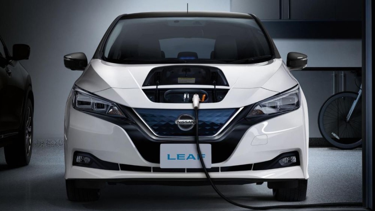 Kendaraan listrik Nissan Leaf. (Nissan Indonesia)