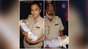 Polisi wanita India mengevakuasi bayi yang dibuang di selokan-1637398518