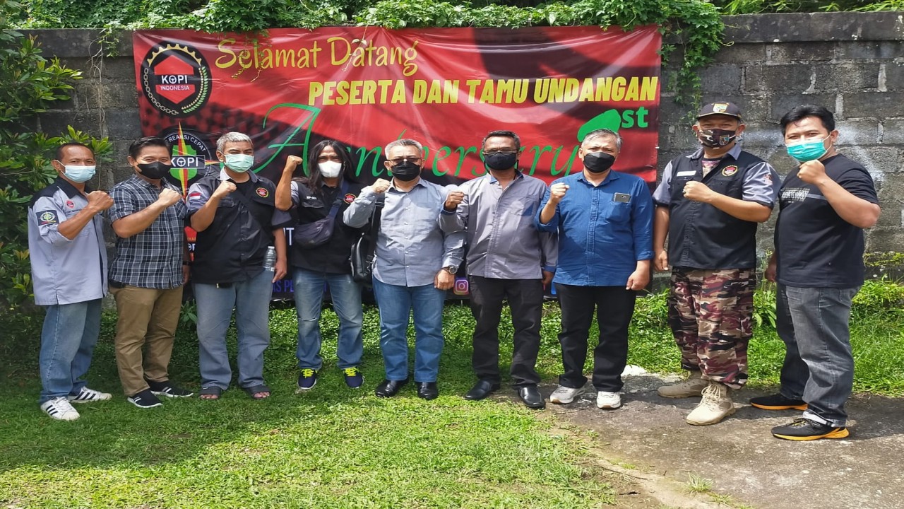 Sosialisasi berkendara bersama Dit Intelkam Polda Metro Jaya bersama KOPI Indonesia.