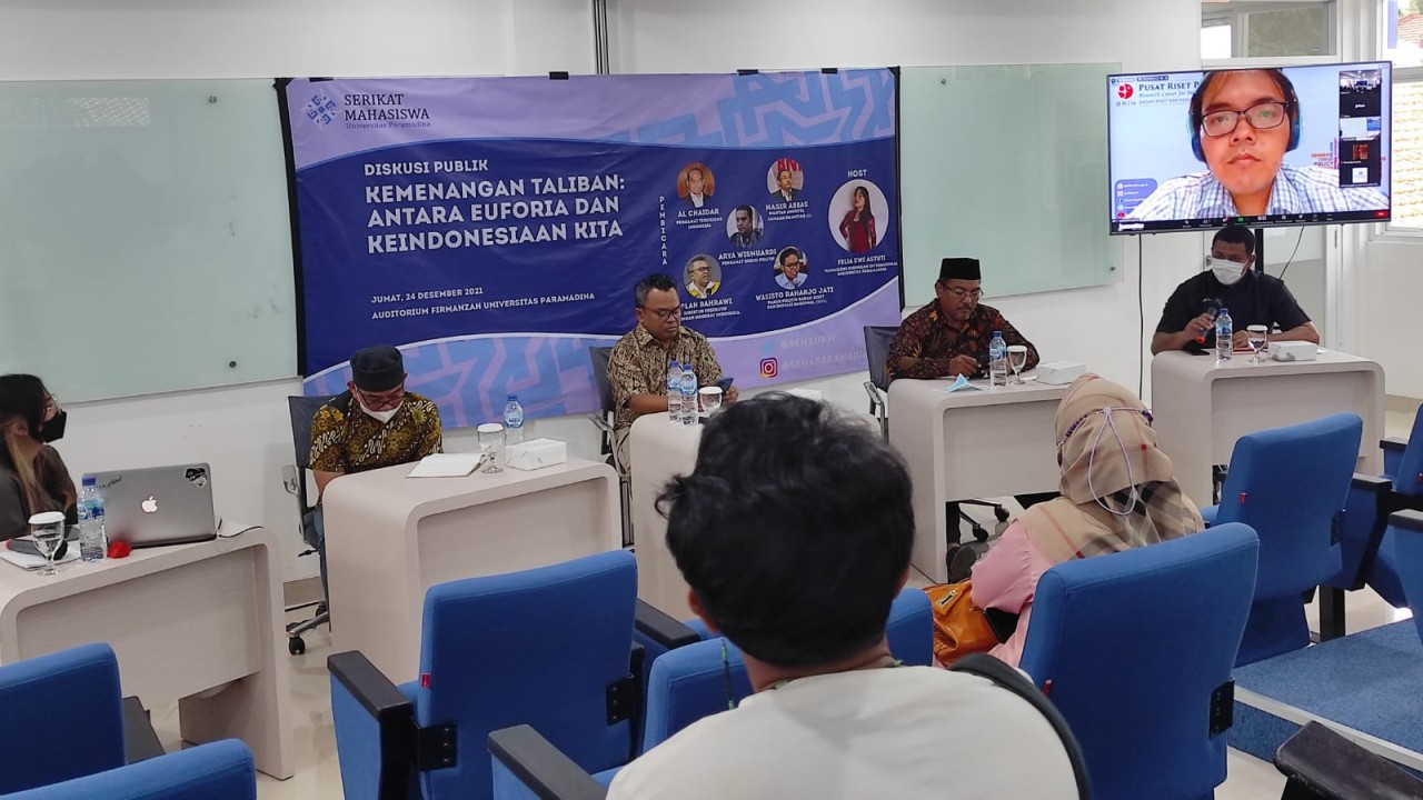 Diskusi yang digelar Serikat Mahasiswa Universitas Paramadina.