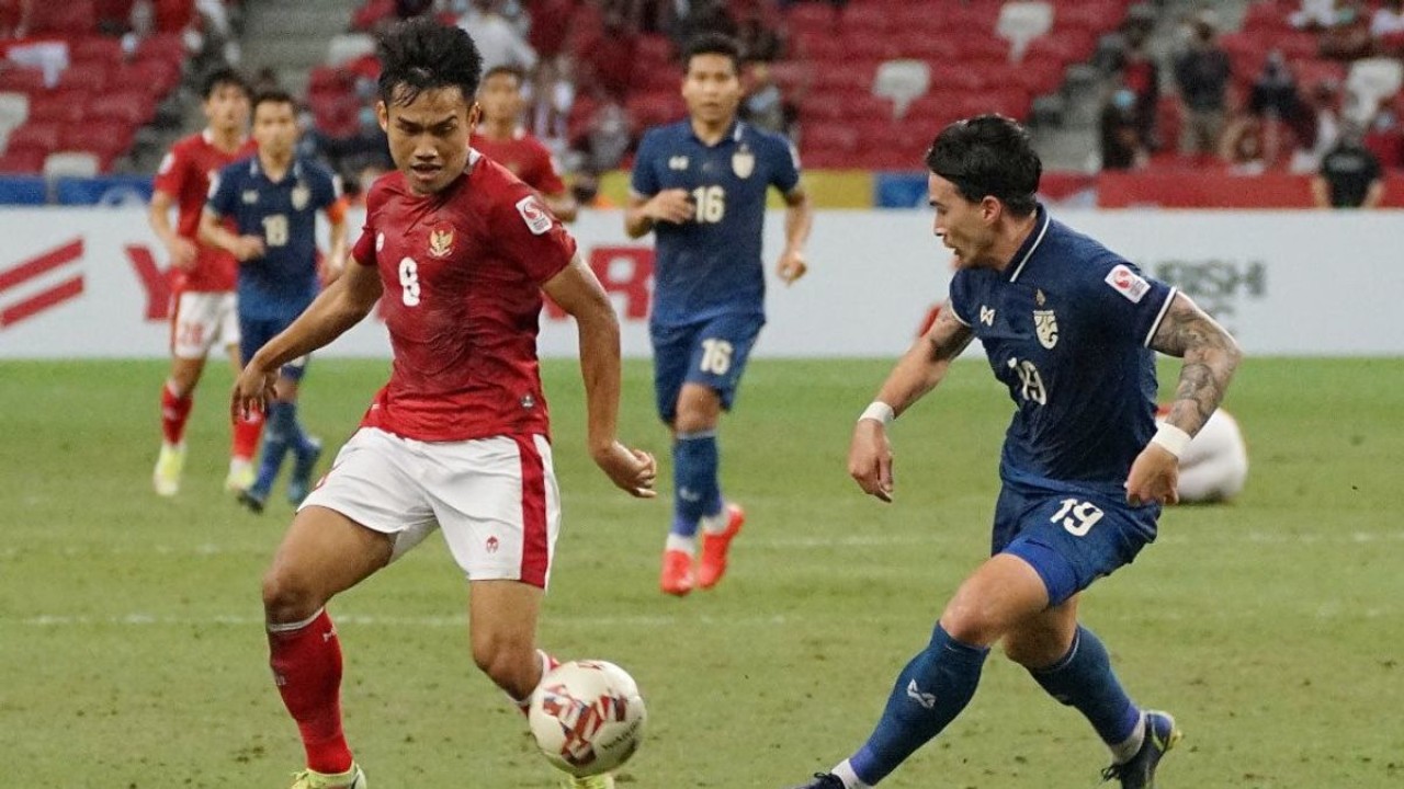 Final leg 1 Piala AFF timnas Indonesia versus Thailand