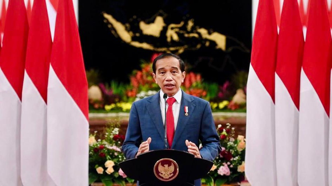 Presiden Jokowi mengucapkan selamat Hari Raya Natal di akun media sosial resminya. (BPMI Setpres)