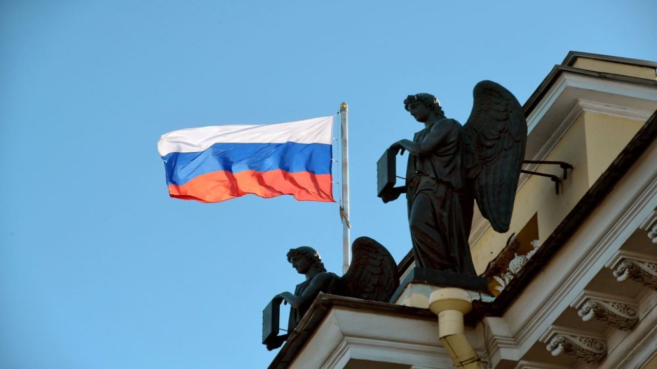 Ilustrasi bendera Rusia. (Human Rights Watch)