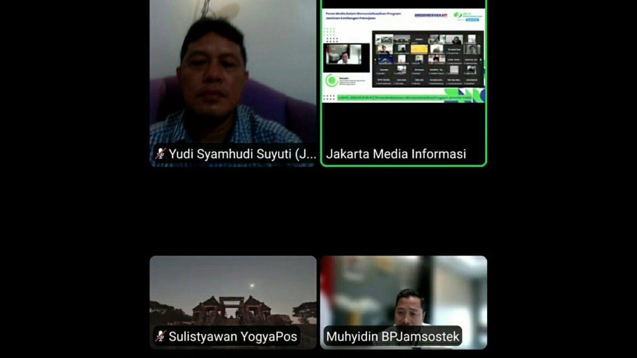 Diskusi daring Yudi Syamhudi Suyuti.
