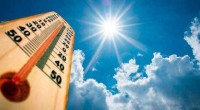 Ilustrasi matahari dan alat pengukur suhu udara-1642171171