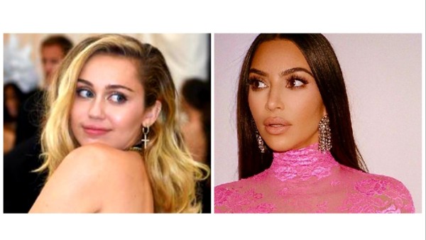 Kim Kardashian dan Miley Cyrus. (net)-1641432689