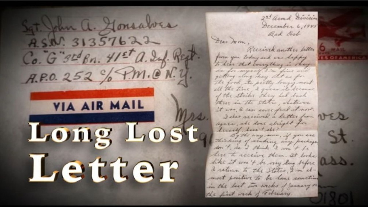 Surat dari tentara perang dunia II untuk sang istri. (Tangkapan layar WBZ-TV via UPI)
