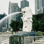 Patung Merlion ikon Singapura-1646462724