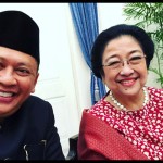 Ketua MPR RI Bambang Soesatyo (kiri) bersama Presiden ke-5 Indonesia sekaligus Ketua Umum PDI Perjuangan, Megawati Soekarnoputri-1652322234