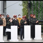 Presiden Ke-5 RI Megawati Soekarnoputri (kedua kiri) meresmikan  Smart Campus Dr. (HC) Ir. Soekarno dan Medical Intelligence Wangsa Avatar di STIN.-1653973305