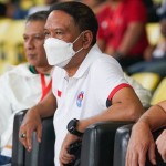 Menpora Zainudin Amali bersama Ketum PSSI, Iwan Bule-1657377461