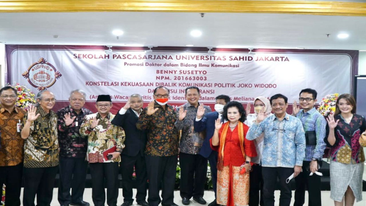 Ketua MPR RI Bambang Soesatyo bersama Romo Benny Susetyo dan para kolega. Foto: Dok MPR