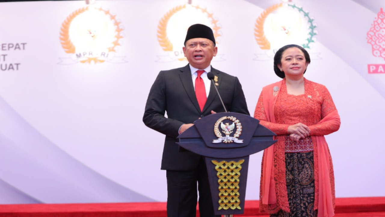 Ketua MPR RI Bambang Soesatyo dan Ketua DPR RI Puan Maharani. Foto: Dok MPR