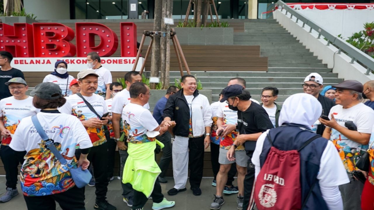 Ketua MPR RI Bambang Soesatyo  di kawasan Sarinah. Foto: Dok MPR