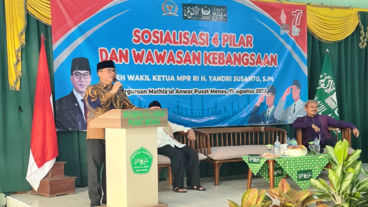 Wakil Ketua MPR H. Yandri Susanto. Foto; Dok MPR