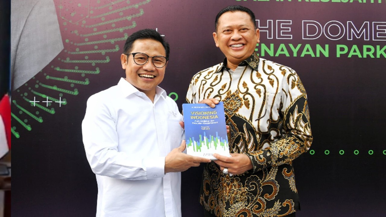 Ketua MPR RI Bambang Soesatyo bersama Ketua Umum PKB Muhaimin Iskandar