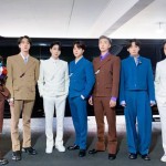 Grup idola asal Korea Selatan Bangtan Sonyeondan (BTS) saat hadir di perhelatan Grammy di Amerika Serikat pada Minggu (3/4) waktu setempat. (Twitter/@bts_bighit)-1666866199