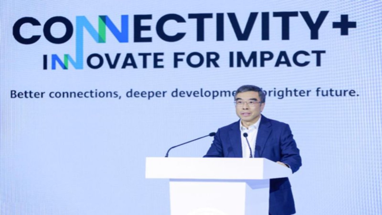 Chairman Huawei Liang Hua dalam "2022 Sustainability Forum, Connectivity+: Innovate for Impact" yang disiarkan secara streaming, Kamis (24/11/2022). (ANTARA/HO/Huawei)