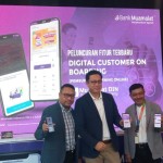 Direktur Utama Bank Muamalat Achmad K. Permana dalam peluncuran fitur Digital Customer On Boarding di Muamalat Tower, Jakarta, Kamis. (ANTARA/ Muhammad Heriyanto)-1669276188