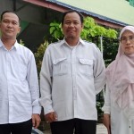 Guru Propulsi SMPN 1 Banjarmasin. Ki-ka: Haji Ahmad, Akhmad Basuki, Norliani. (ANTARA/HO-Humas Kemendikbudristek)-1669173618