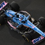 Mobil Alpine yang dikendarai Fernando Alonso di sesi latihan kedua Grand Prix Abu Dhabi, Sirkuit Yas Marina. (18/11/2022) (AFP/BEN STANSALL)-1669168781