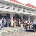 Pengambilan gambar Film "Soera Ing Baja" salah satunya dilakukan di Rumah Dinas Wali Kota Surabaya, Minggu (13/11/2022). (ANTARA/HO-Diskominfo Surabaya)-1668399189