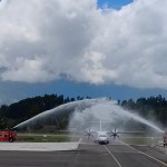 Peresmian penerbangan perdana dari Bandara Buntu Kunik Tana Toraja, Sulsel menuju Balikpapan, Jumat (7/10/2022). ANTARA/HO-Humas Pemprov Sulsel-1669274106