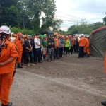 Personel SAR melakukan apel persiapan pencarian korban gempa di Kabupaten Cianjur, Provinsi Jawa Barat, Rabu (23/11/2022). (ANTARA/HO-Kantor SAR Bandung)-1669175121