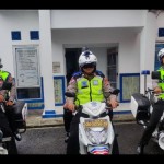 Anggota Polresta Bengkulu sebelum melakukan patroli tilang elektronik. ANTARA/Anggi Mayasari-1669878414