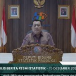 Deputi Statistik Produksi Badan Pusat Statistik M Habibullah. (ANTARA/ Tangakapan Layar Aplikasi)-1671088710