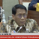 Direktur Utama PT Kereta Api Indonesia Didiek Hartantyo saat Rapat Dengar Pendapat dengan Komisi VI DPR RI di Jakarta, Rabu. (ANTARA/ Tangkapan Layar Aplikasi)-1671001592