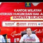 Kakanwil bersama sejumlah pejabat Kemenkumham Sumsel (ANTARA/Yudi Abdullah/22)-1669973703