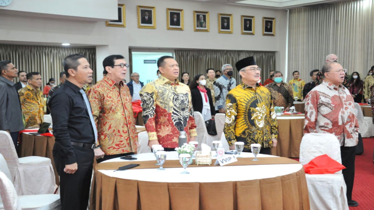 Ketua MPR RI Bambang Soesatyo menghadiri peluncuran buku Prof. Jimly Asshiddiqie/Dok MPR