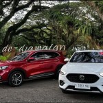 MG HS dan MG ZS yang dipamerkan dan difoto di kawasan De Djawatan, Banyuwangi, Jawa Timur, Kamis (8/12/2022). (ANTARA/Arnidhya Nur Zhafira)-1670554411