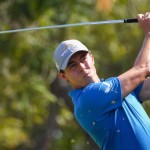Pegolf Inggris Matt Fitzpatrick dalam babak final DP World Tour Championship di Jumeirah Golf Estates, Dubai, 20 November 2022. (AFP/RYAN LIM)-1672021516