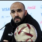 Pelatih Maroko Walid Regragui melakukan konferensi pers jelang pertandingan semifinal lawan Prancis 13 Desember 2022 Qatar 2022. ANTARA/AFP/KARIM JAAFAR-1670982069