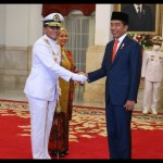 Presiden Joko Widodo melantik Laksamana TNI Muhammad Ali sebagai Kepala Staf Angkatan Laut (Kasal) menggantikan Laksamana TNI Yudo Margono.-1672201136