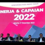 Suasana konferensi pers "Kinerja dan Capaian KPK 2022" di Gedung Merah Putih KPK, Jakarta, Selasa (27/12/2022). ANTARA/Benardy Ferdiansyah-1672195618