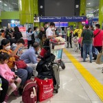 Suasana Stasiun Gambir Jakarta pada masa libur Natal dan Tahun Baru, Selasa (27/12/2022). (ANTARA/HO-PT KAI)-1672125855