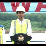 Tangkap layar Presiden Jokowi meresmikan bendungan Sadawarna di kecamatan Cibogo, kabupaten Subang, Jawa Barat pada Selasa (27/12/2022). (ANTARA/Desca Lidya Natalia)-1672123238