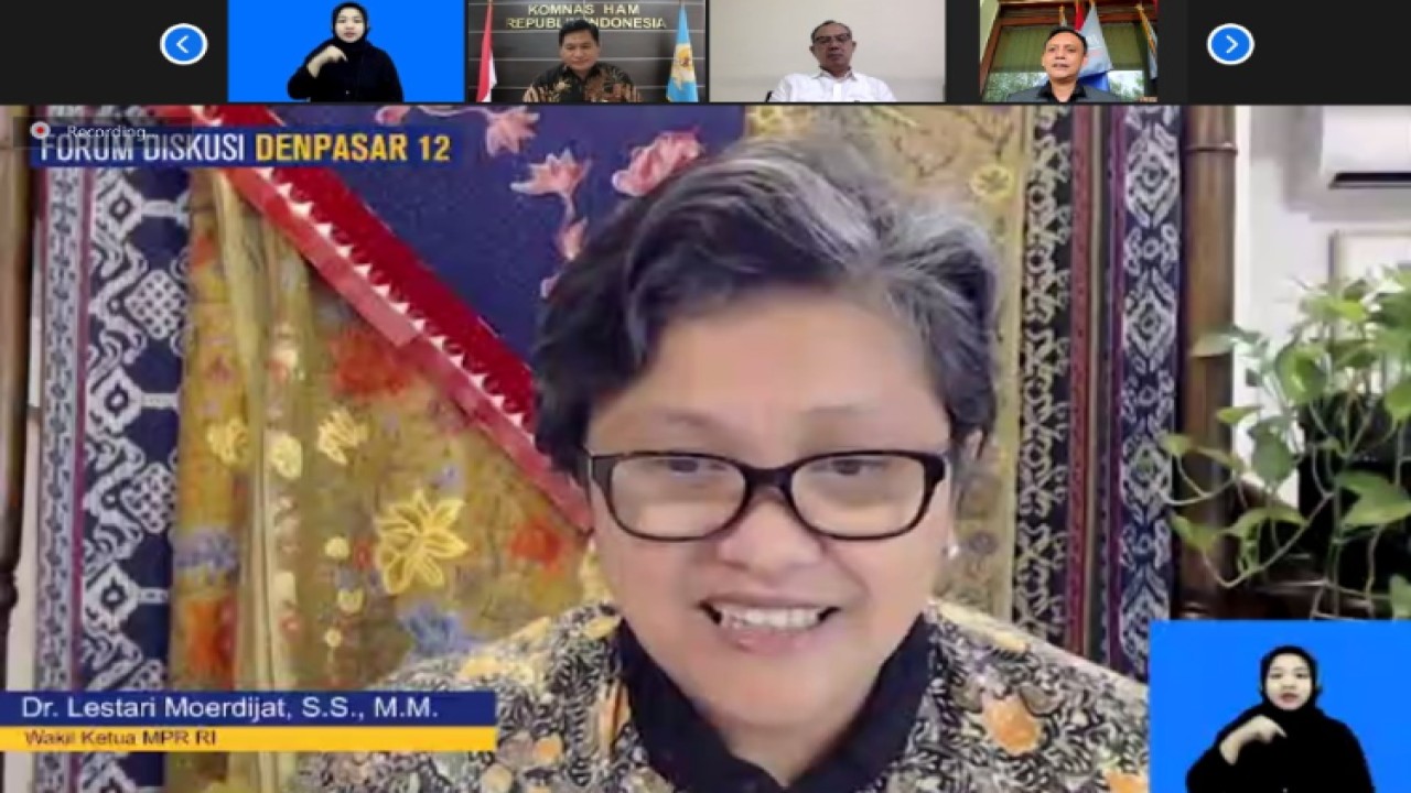 Wakil Ketua MPR RI, Lestari Moerdijat/Dok MPR