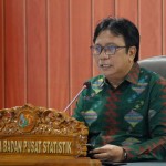 Kepala BPS Margo Yuwono dalam konferensi pers di Jakarta, Senin (2/1/2023). (ANTARA/HO-BPS/pri)-1672640040