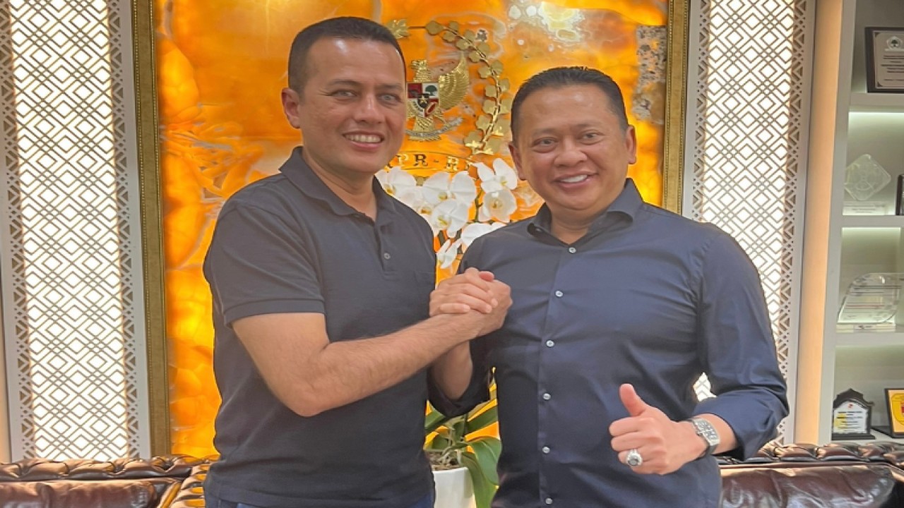 Ketua MPR RI sekaligus Ketua Umum IMI Bambang Soesatyo (kanan) bersama Wakil Gubernur Sumatera Utara sekaligus Dewan Pembina IMI Sumut Musa Rajekshah/Dok MPR