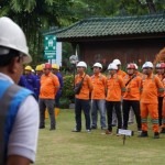 Personel PLN UID Bali mengikuti apel peringatan Bulan K3 Nasional 2023 di Denpasar, Bali, Kamis (12/1/2023). ANTARA/HO-Humas PLN UID Bali-1673593910