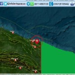 Peta gempa dari BMKG V Jayapura. ANTARA/HO/Dok BMKG Wilayah V Jayapura-1672623660