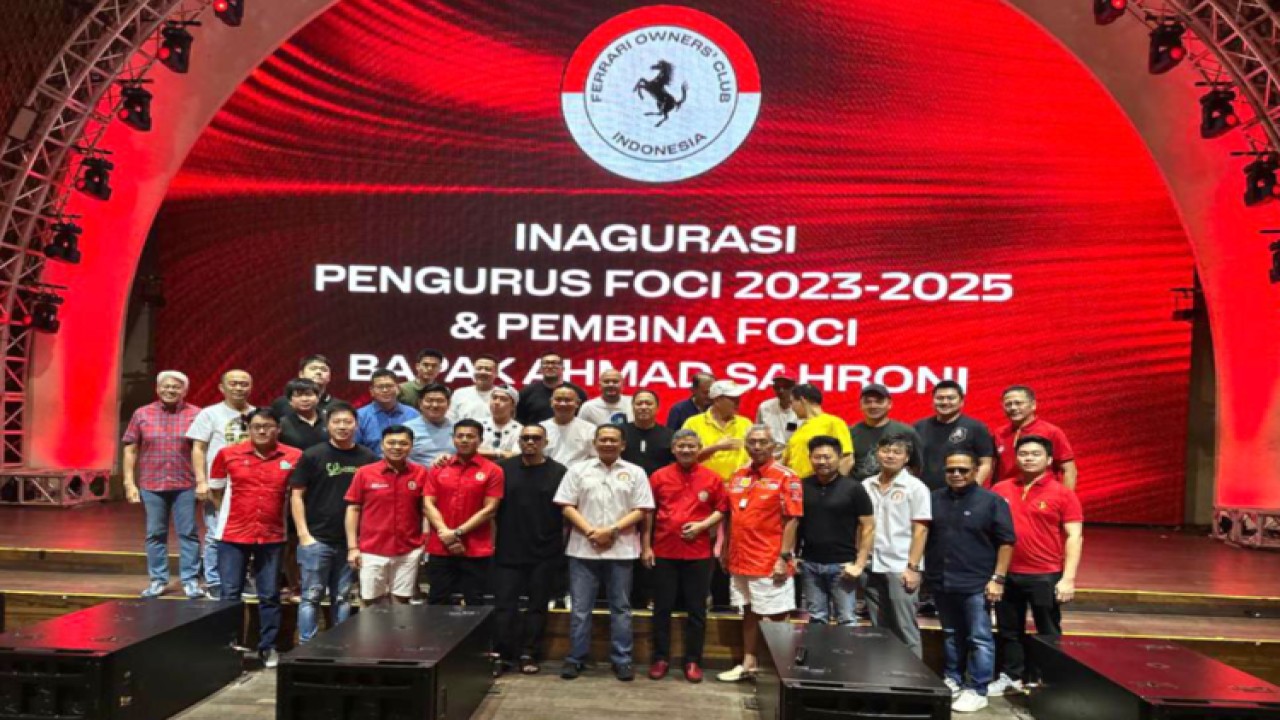 Ketua MPR RI sekaligus Ketua Umum Ikatan Motor Indonesia (IMI) dan Ketua Dewan Pembina Ferrari Owners Club Indonesia (FOCI) Bambang Soesatyo saat menghadiri acara Inagurasi Pengurus Baru FOCI 2023-2025 di Jakarta/Dok MPR